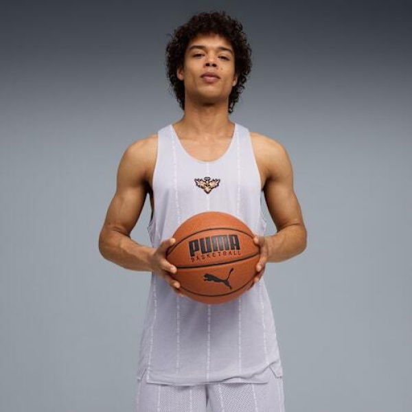 Melo Alwayz On 1 Basketball Men's Jersey Shirt in Electric Peppermint/Aop, Size Small, Polyester by PUMA