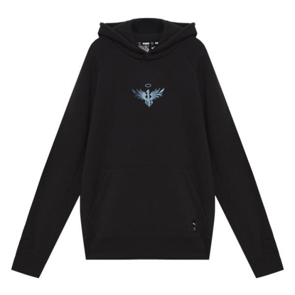 Melo Alwayz On Men's Basketball Hoodie in Black, Size XL, Cotton by PUMA