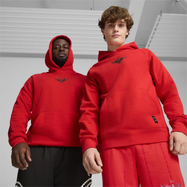 Melo Alwayz On Men's Basketball Hoodie in For All Time Red, Size Medium, Cotton by PUMA