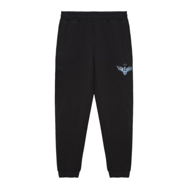 Melo Alwayz On Men's Basketball Sweatpants in Black, Size Medium, Cotton by PUMA