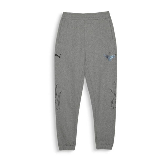 Melo Alwayz On Men's Basketball Sweatpants in Medium Gray Heather, Size Small, Cotton by PUMA