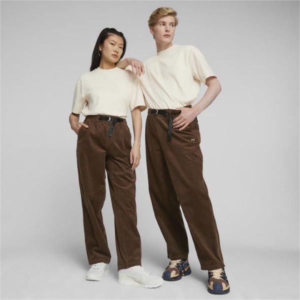 MMQ Corduroy Pants in Chestnut Brown, Size Large, Cotton by PUMA