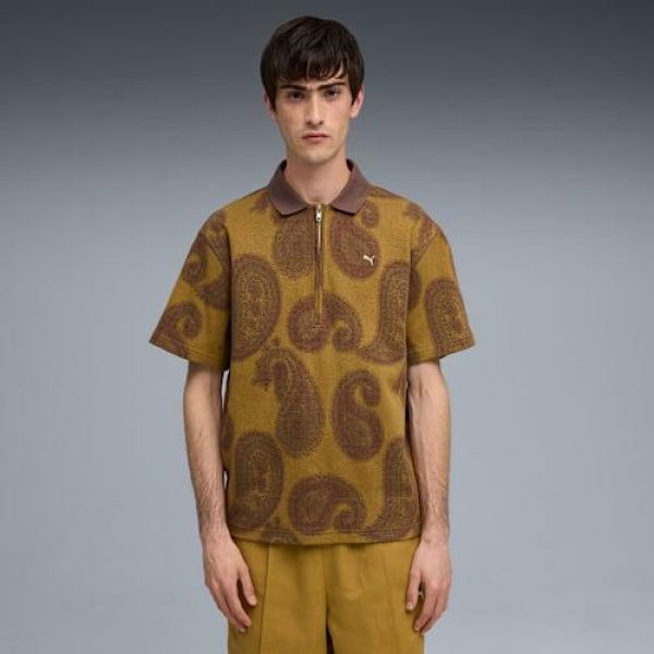 MMQ Men's Polo Top in Honey Butter, Size 2XL, Cotton by PUMA