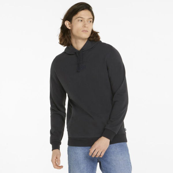 Modern Basics Men's Hoodie in Black, Size Small, Cotton by PUMA