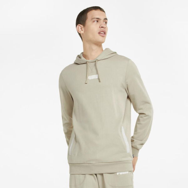 Modern Basics Men's Hoodie in Putty, Size Small, Cotton by PUMA