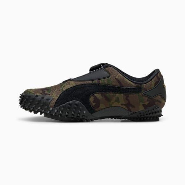 Mostro Camo Sneakers Unisex in Wild Willow/Dark Olive, Size 14, Textile by PUMA Shoes