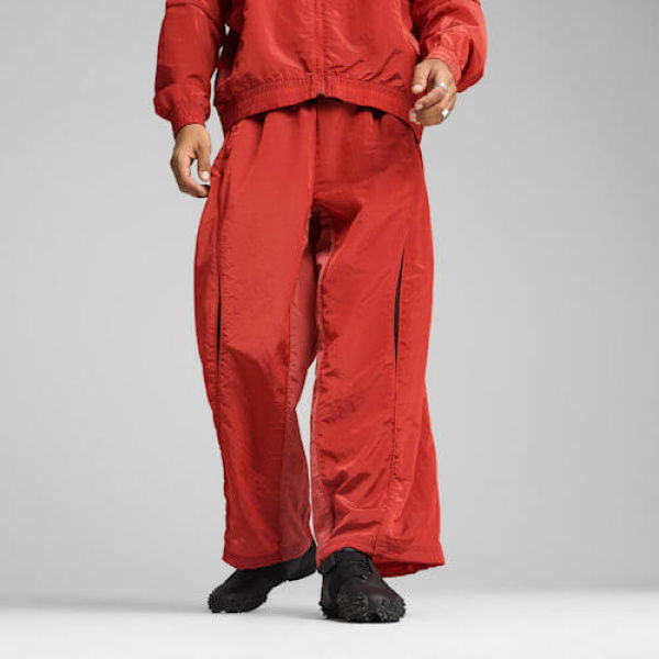Mostroverse Ripstop Pants Unisex in Red Fire, Size XS, Polyester by PUMA Shoes