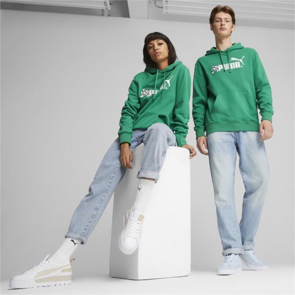 No.1 Logo Hoodie in Archive Green, Size Large, Cotton by PUMA