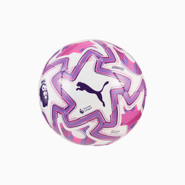 Orbita Premier League Brilliance Mini Football in White/Multicolor by PUMA