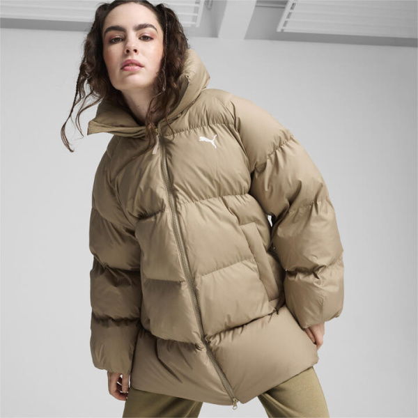 Oversized Puffer Women's Jacket in Oak Branch, Size Large, Nylon by PUMA