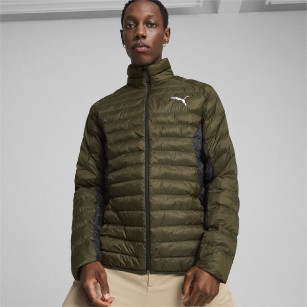 PackLITE Men's Jacket in Dark Olive, Size XL, Nylon by PUMA