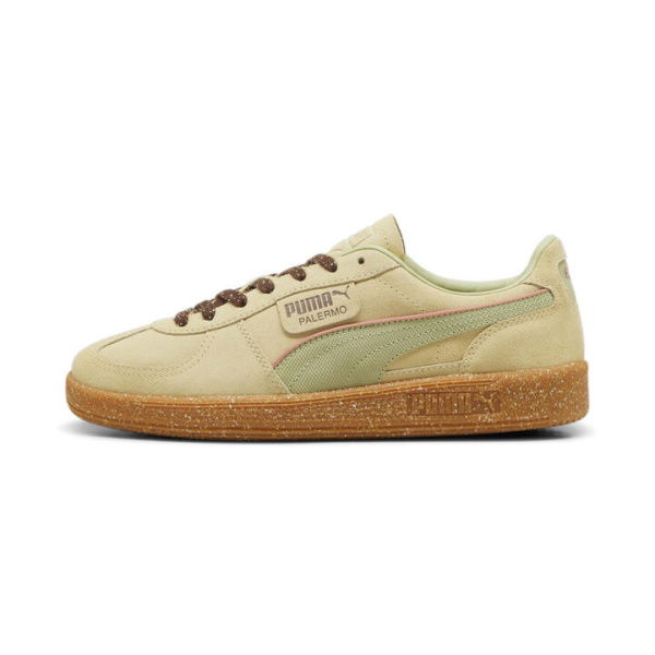 Palermo Cannoli Unisex Sneakers in Creamy Vanilla/Pistachio Green/Gum, Size 11, Rubber by PUMA Shoes