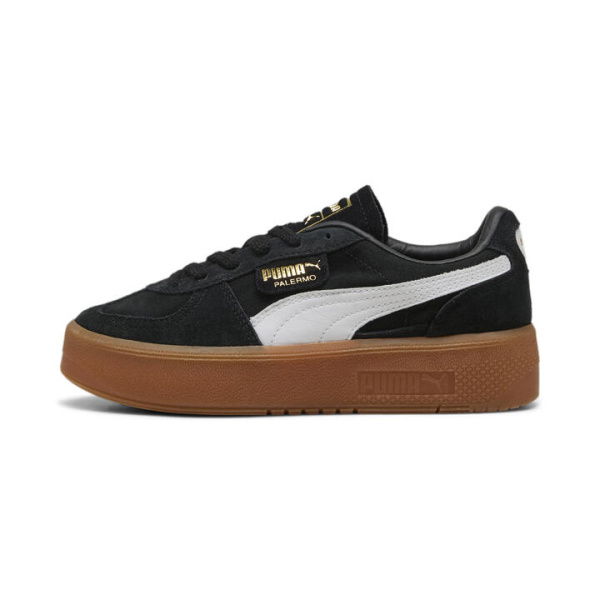 Palermo Elevata Women's Sneakers in Black/Gum, Size 7.5, Synthetic by PUMA Shoes