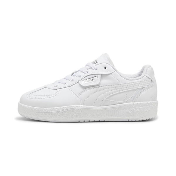 Palermo Moda Leather Women's Sneakers in White, Size 6, Textile by PUMA Shoes