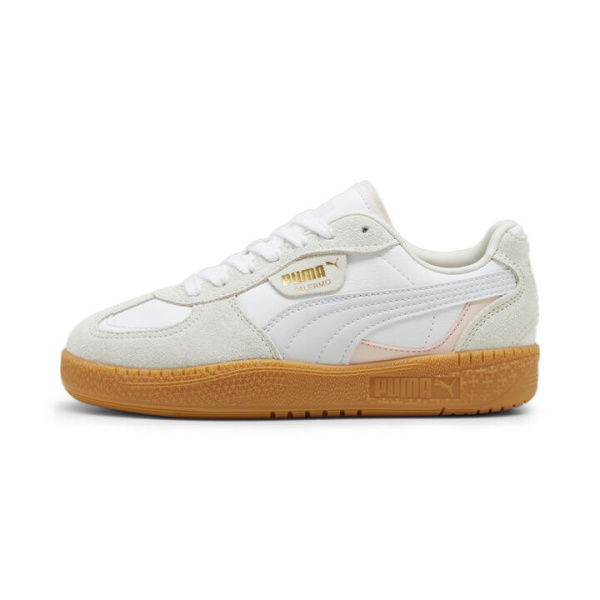 Palermo Moda Women's Sneakers in White/Silver Mist, Size 7, Synthetic by PUMA