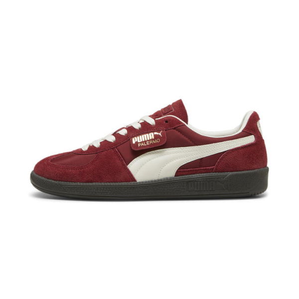 Palermo OG Unisex Sneakers in Intense Red/Warm White, Size 4.5, Reconstituted Leather by PUMA