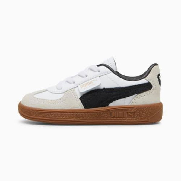 Palermo Sneakers Toddler in White/Vapor Gray/Gum, Size 5 by PUMA