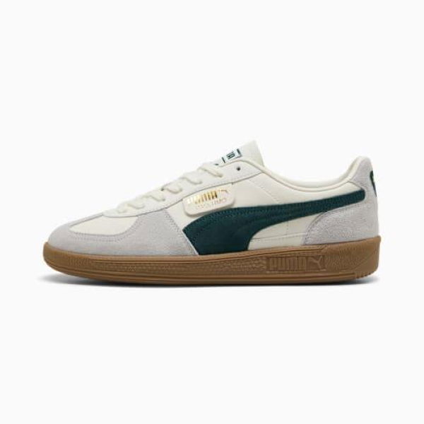 Palermo Sneakers Unisex in Warm White/Green Terrain, Size 4.5 by PUMA Shoes