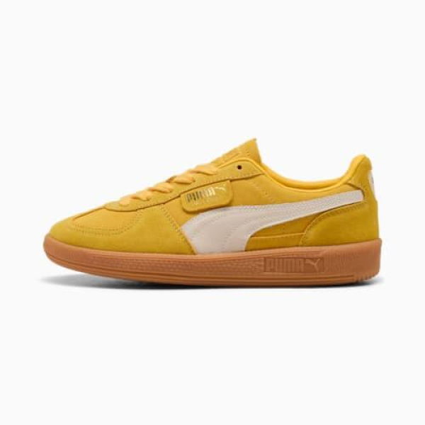 Palermo Sneakers Unisex in Yellow Sizzle/Alpine Snow, Size 4.5 by PUMA Shoes