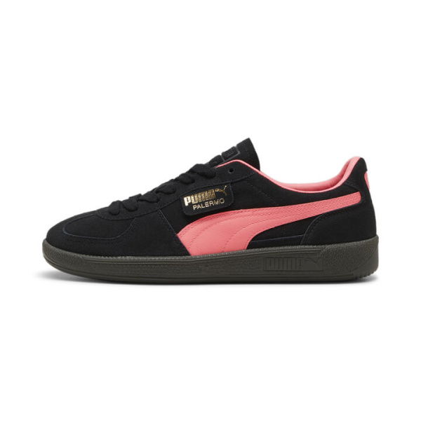 Palermo Unisex Sneakers in Black/Sunset Glow/Gum, Size 8, Synthetic by PUMA Shoes