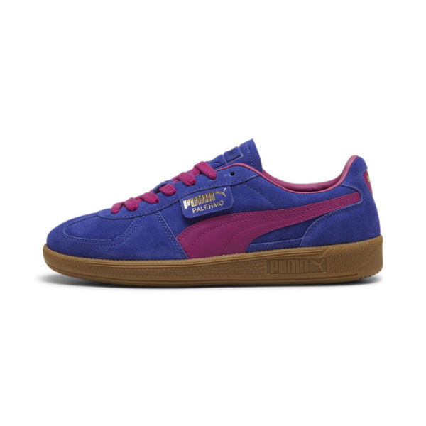 Palermo Unisex Sneakers in Lapis Lazuli/Magenta Gleam/Gum, Size 10.5, Synthetic by PUMA Shoes