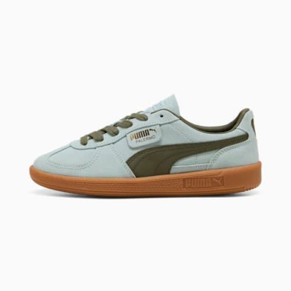 Palermo Unisex Sneakers in Peaceful Blue/Loden Green, Size 13, Synthetic by PUMA Shoes