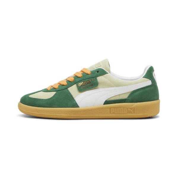 Palermo Unisex Sneakers in Pistachio Green/Vine/Gum, Size 14, Synthetic by PUMA Shoes