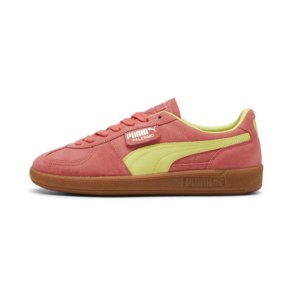 Palermo Unisex Sneakers in Salmon/Lime Sheen/Gum, Size 10.5, Synthetic by PUMA Shoes