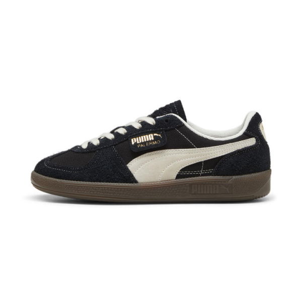 Palermo Vintage Unisex Sneakers in Black/Frosted Ivory/Gum, Size 6, Textile by PUMA Shoes