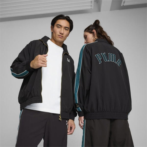 PLAY LOUD T7 Track Jacket Unisex in Black, Size Large, Polyester by PUMA