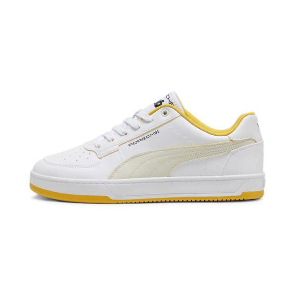 Porsche Legacy Caven 2.0 Unisex Sneakers in White/Alpine Snow, Size 9, Textile by PUMA Shoes