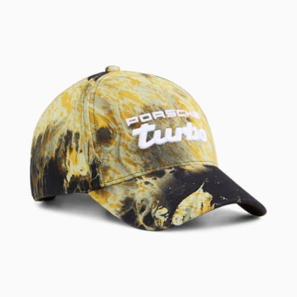 Porsche Legacy Colour Baseball Cap in Black/Aop, Cotton by PUMA