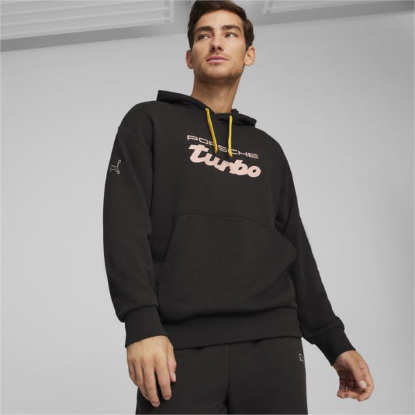 Porsche Legacy ESS Men's Motorsport Hoodie in Black, Size Small, Cotton by PUMA