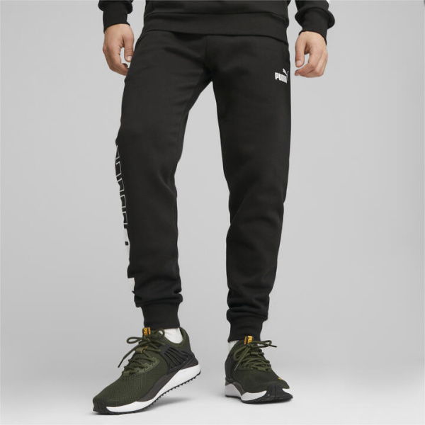 POWER Men's Sweatpants in Black, Size Small, Cotton by PUMA