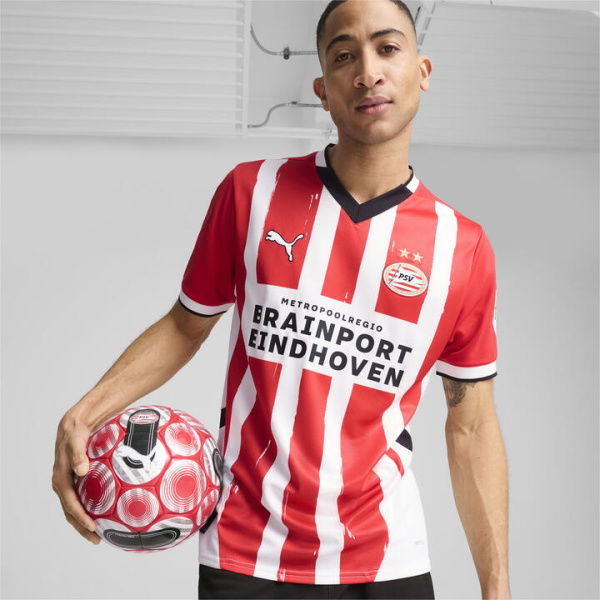 PSV Eindhoven 24/25 Home Men's Jersey Shirt in For All Time Red/White, Size 2XL, Polyester by PUMA