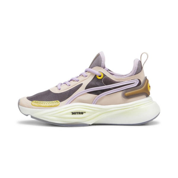 PWR NITROâ„¢ SQD LEMLEM Training Shoes Women in Rose Quartz/Yellow Sizzle/Frozen Grape, Size 5.5, Synthetic by PUMA Shoes