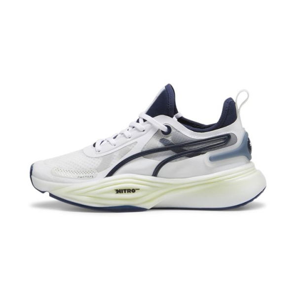 PWR NITRO SQD Men's Training Shoes in White/Club Navy, Size 10, Synthetic by PUMA Shoes