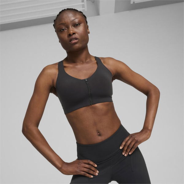 PWR SHAPELUXE Training Bra in Black, Size XS, Polyester/Elastane by PUMA