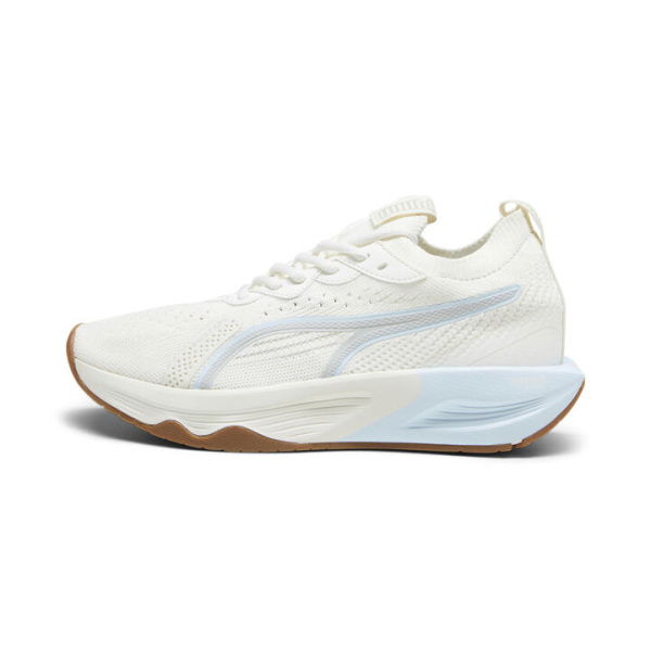 PWR XX NITRO Luxe Women's Training Shoes in Warm White/Ash Gray/Icy Blue, Size 7.5, Synthetic by PUMA Shoes
