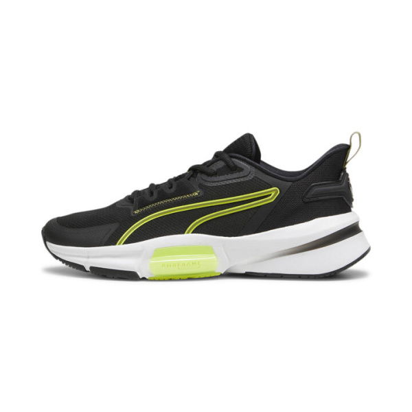 PWRFrame TR 3 Men's Training Shoes in Black/Olive Green/Lime Pow, Size 7.5, Synthetic by PUMA Shoes