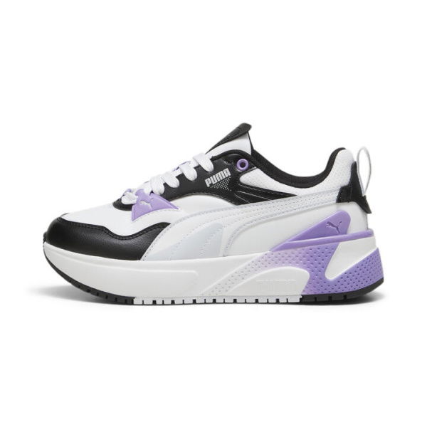 R78 Disrupt Women's Sneakers in Black/Silver Mist/Lavender Alert, Size 8, Synthetic by PUMA Shoes