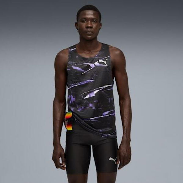 RACEDAY ULTRASPUN Men's Singlet in Dark Amethyst, Size Medium, Polyester by PUMA