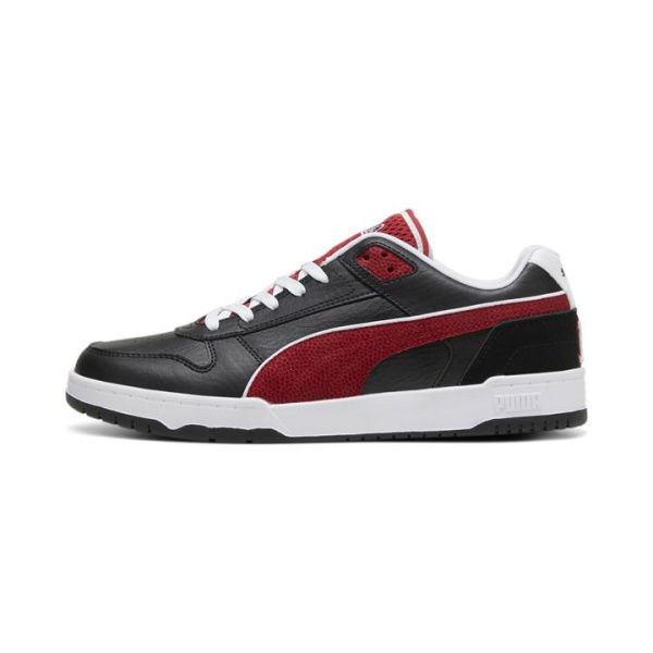 RBD Game Low Retro Club Unisex Sneakers in White/Black/Club Red, Size 5, Textile by PUMA Shoes