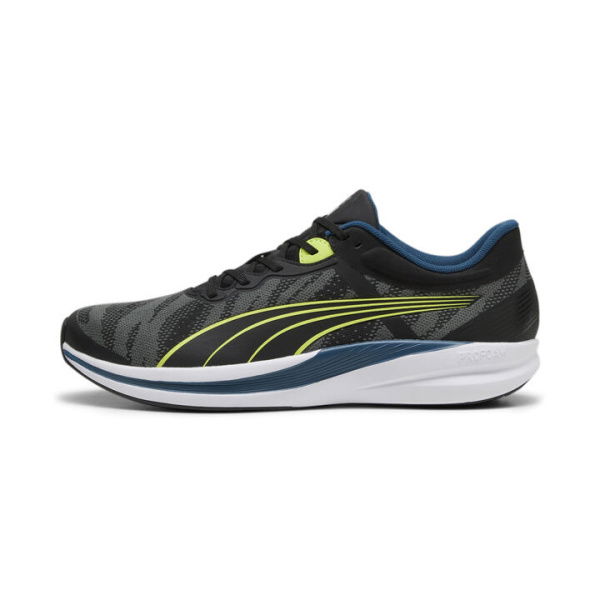 Redeem ProFoam Engineered Unisex Running Shoes in Black/Silver/Lime Pow, Size 8 by PUMA Shoes