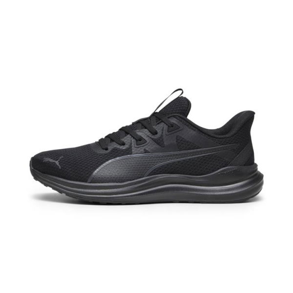 Reflect Lite Unisex Running Shoes in Black/Cool Dark Gray, Size 10.5, Synthetic by PUMA Shoes