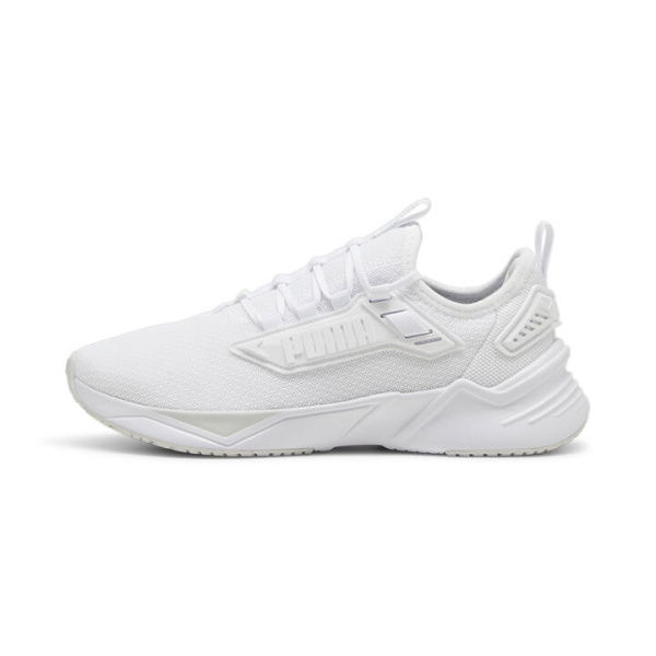Retaliate 3 Unisex Running Shoes in White/Feather Gray/Black, Size 10, Synthetic by PUMA Shoes