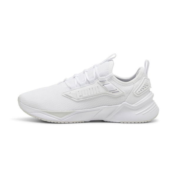 Retaliate 3 Unisex Running Shoes in White/Feather Gray/Black, Size 10.5, Synthetic by PUMA Shoes