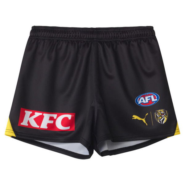 Richmond Football Club 2025 Men's Replica Home Shorts in Black/Rfc, Size Large by PUMA