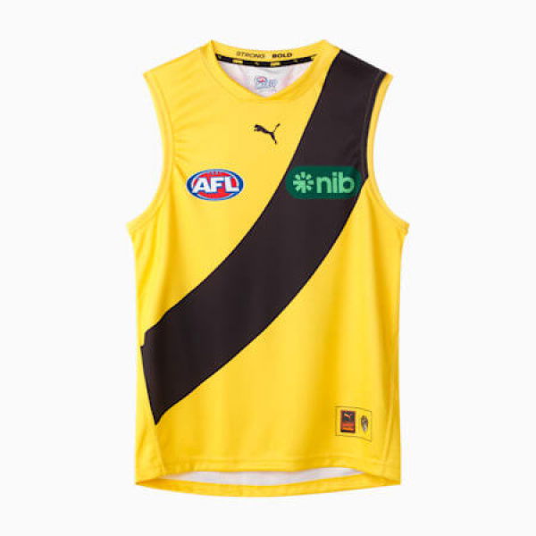 Richmond Football Club 2025 Women's Replica Away Guernsey in Black/Vibrant Yellow/Rfc Away, Size Small by PUMA