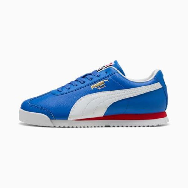 Roma 24 Unisex Sneakers in Mountain Blue/White, Size 4 by PUMA